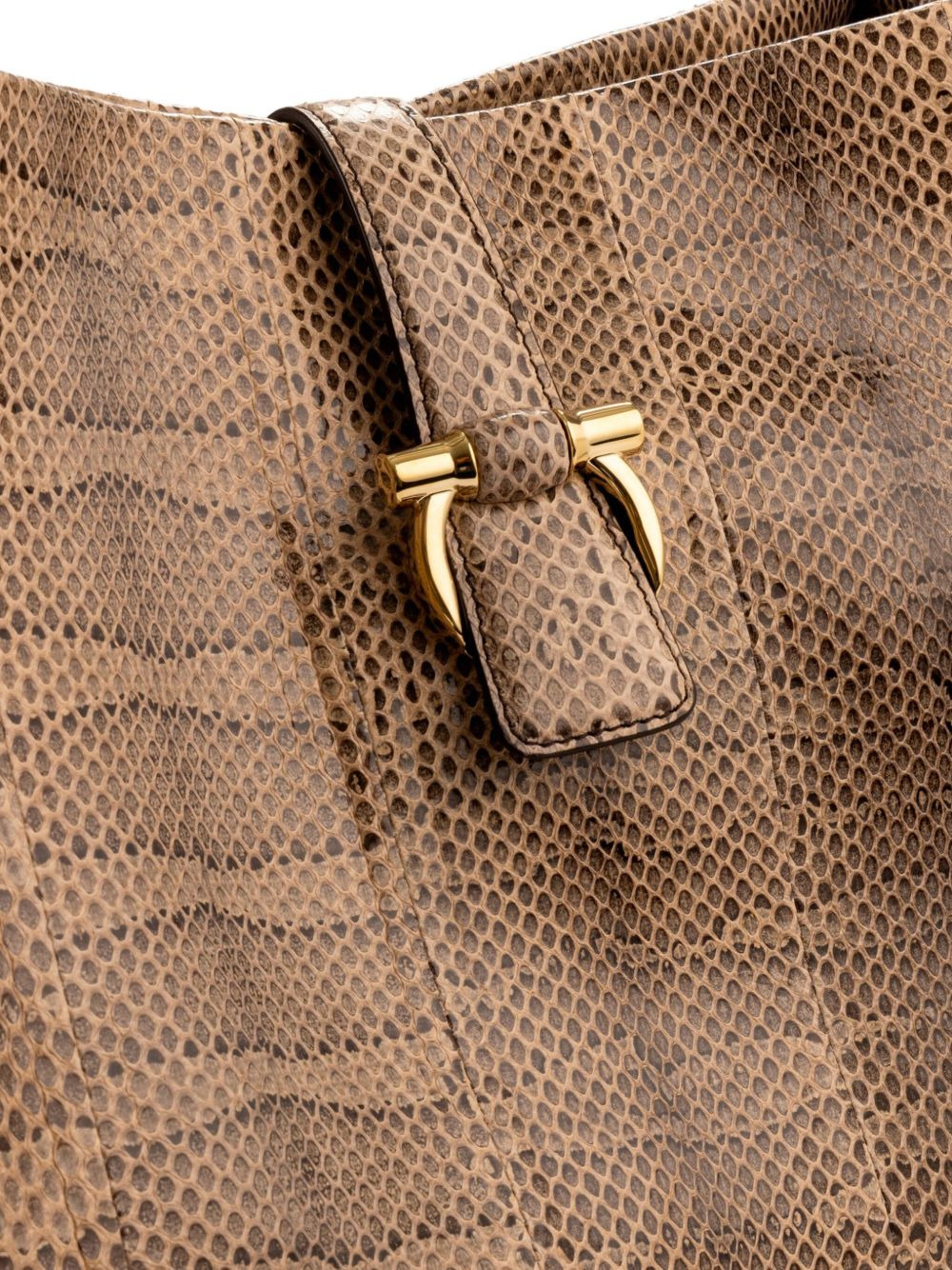 large snakeskin tote bag - 3