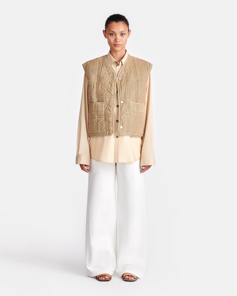 Quilted Tech-Velvet Gilet 6