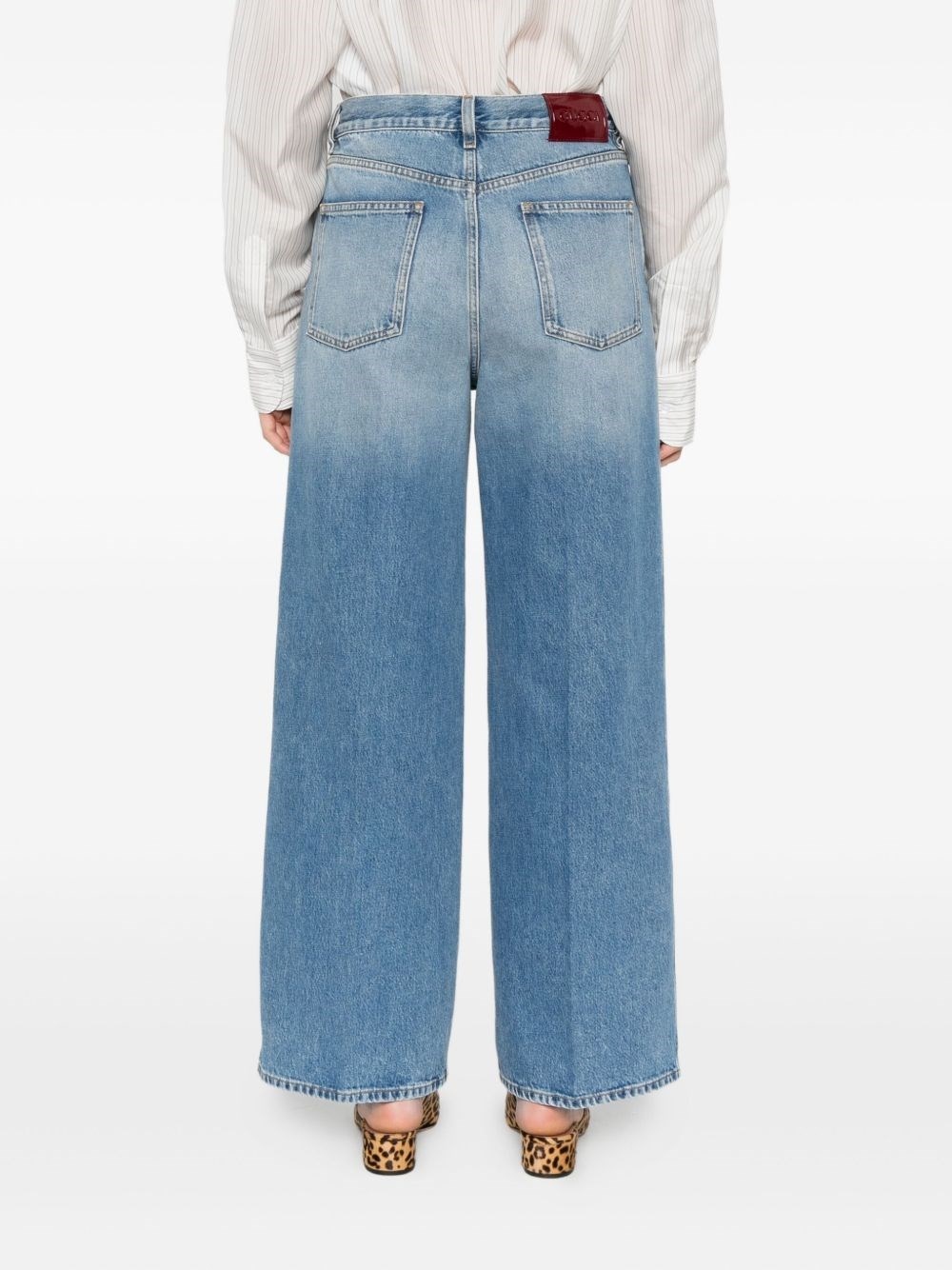 Wide-leg denim jeans - 3