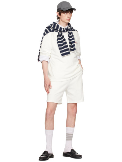 Thom Browne Off-White Mid-Thigh Shorts outlook