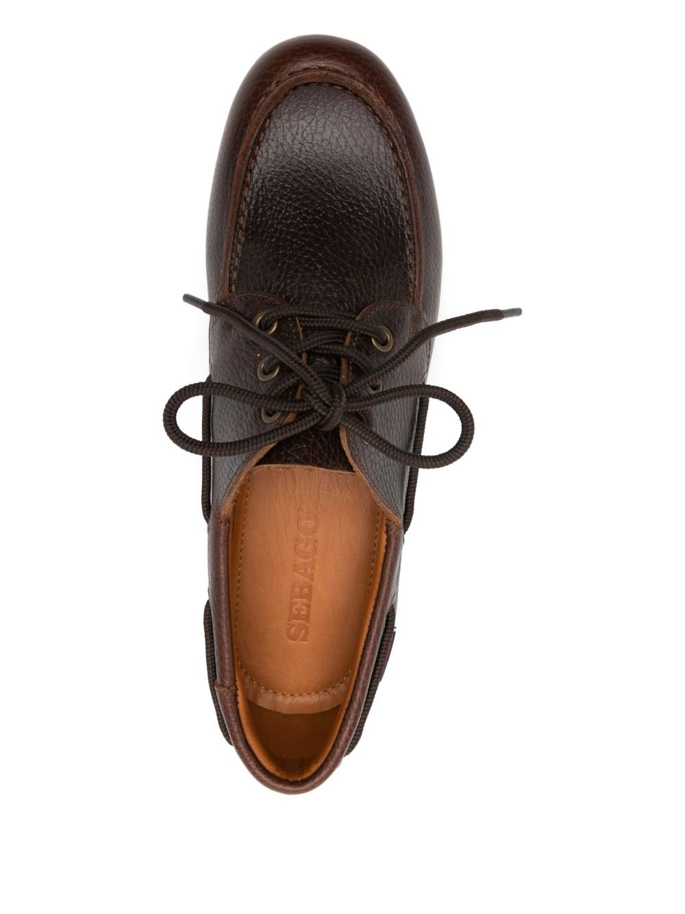 Gary Jobson leather lace-up boat shoes - 4