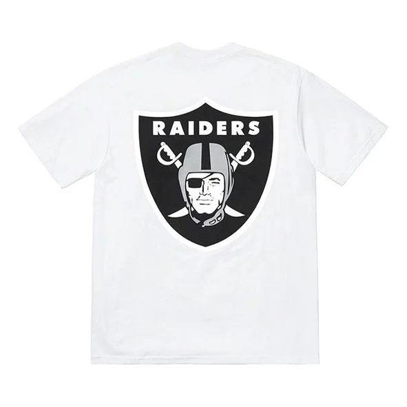 Supreme SS19 x NFL Raiders 47 Pocket Tee Crossover Short Sleeve Unisex White SUP-SS19-10308 - 1