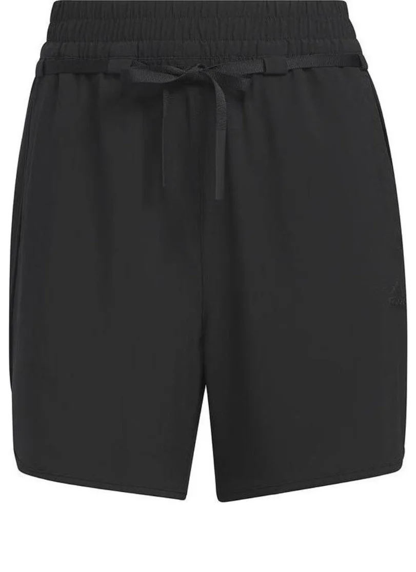 (WMNS) adidas Breathable Loose-Fit Woven High-Waist Shorts Asia Sizing 'Black' IM8939 - 1