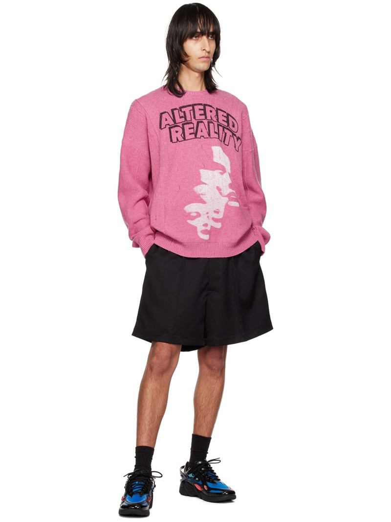 Raf Simons Pink 'Altered Reality' Sweater outlook