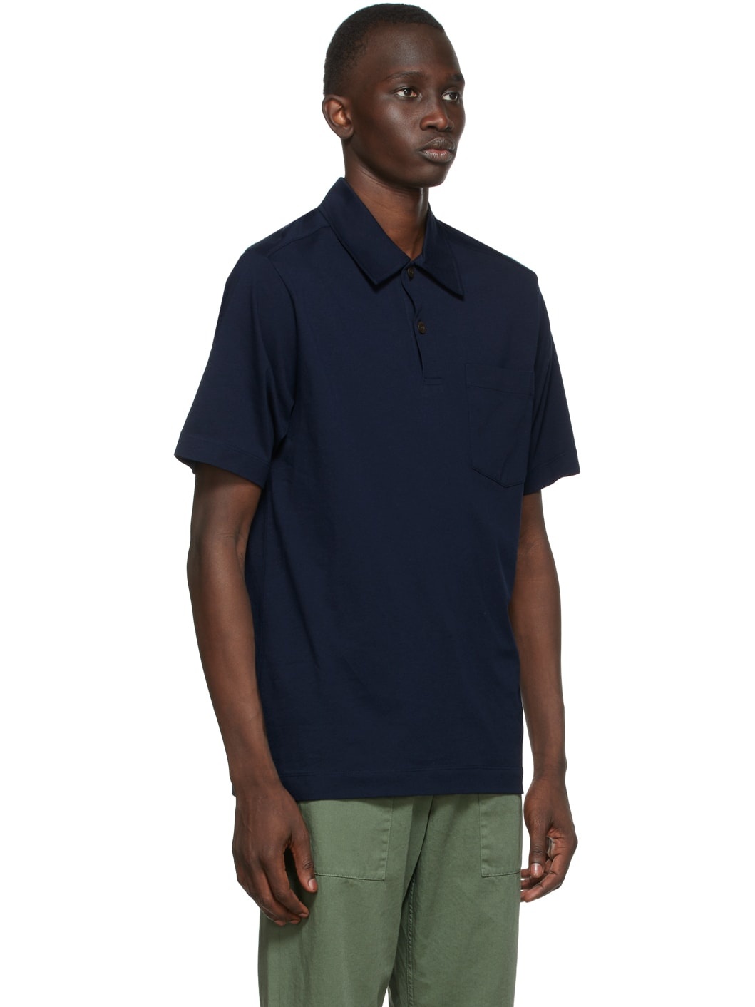 Navy Jersey Polo - 2