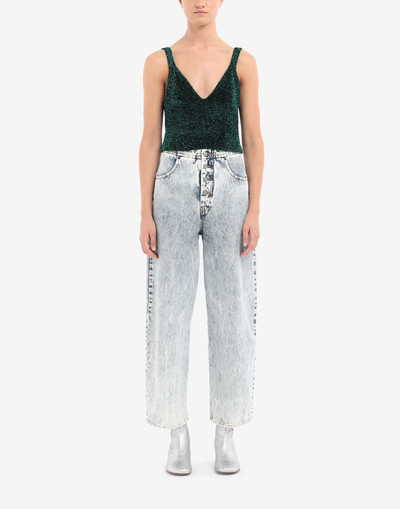 MM6 Maison Margiela Lurex crop top outlook