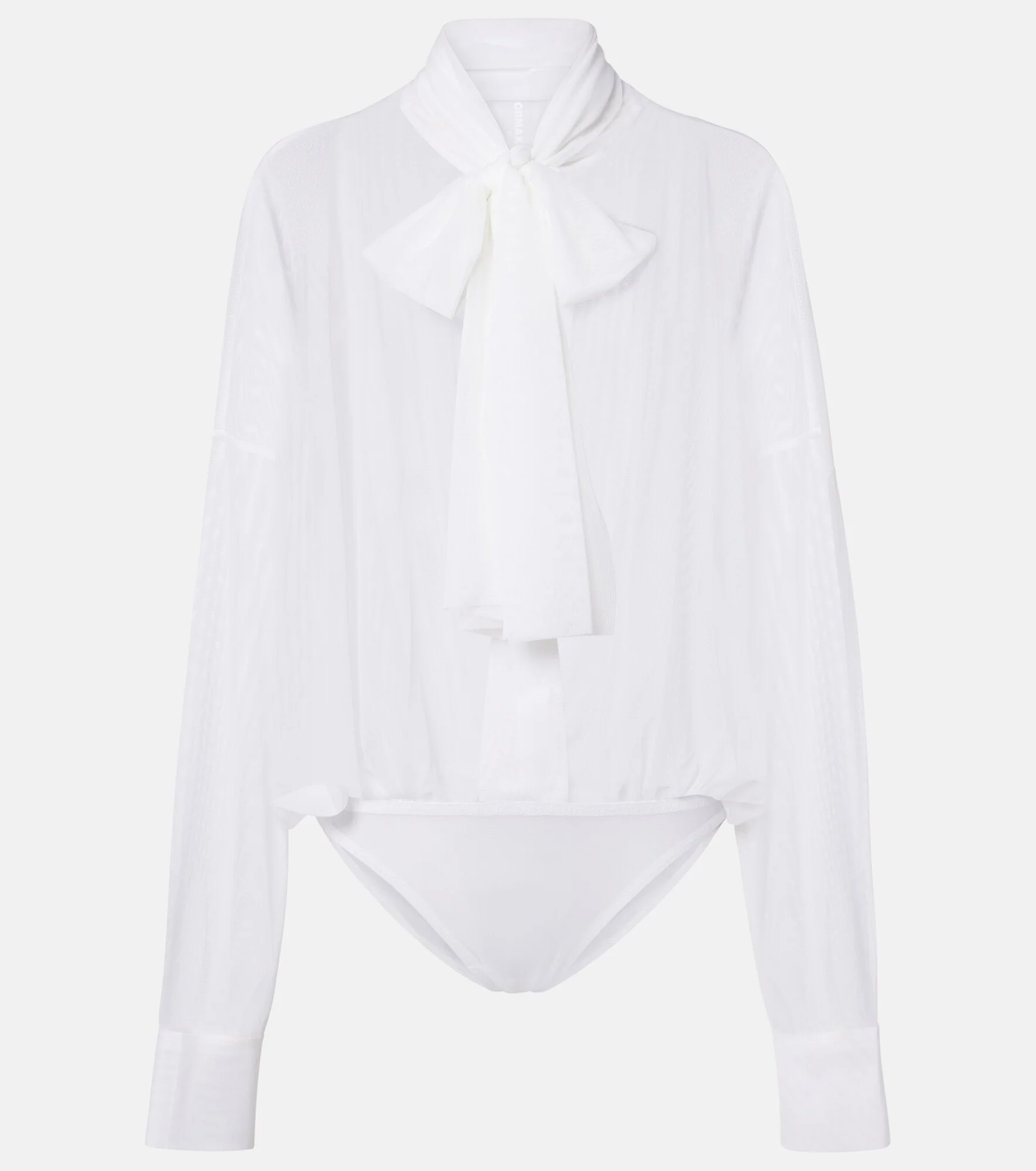 Oversized bow-detail bodysuit - 1