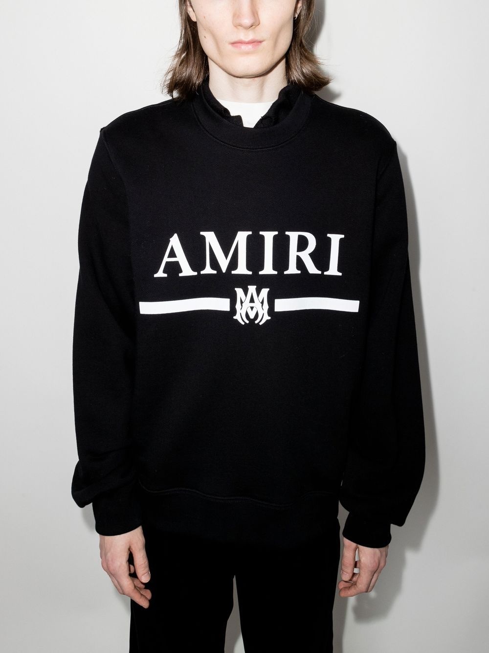 logo-print cotton sweatshirt - 2