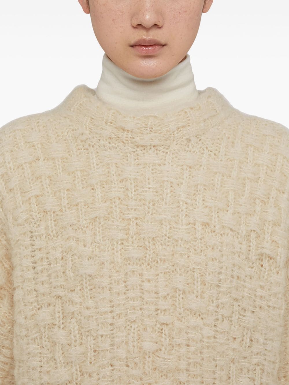 mock-neck jumper - 5