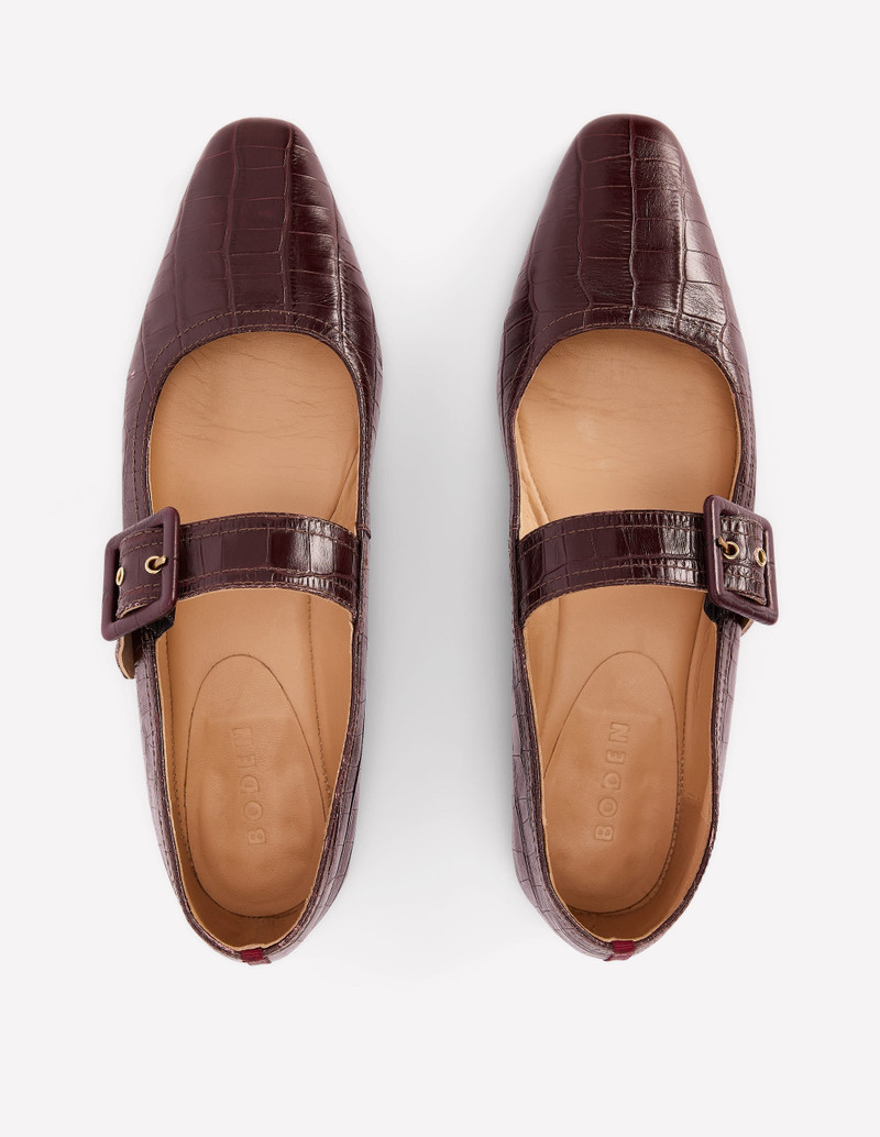 Vic Chisel Toe Mary Janes-Oxblood 5