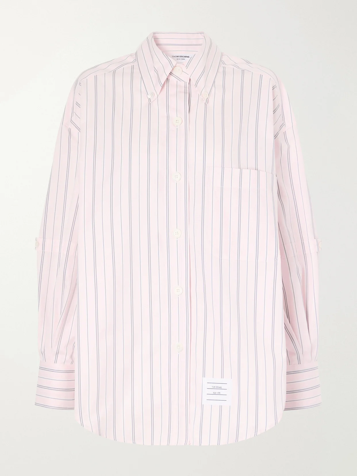 Striped Cotton-poplin Shirt - 1