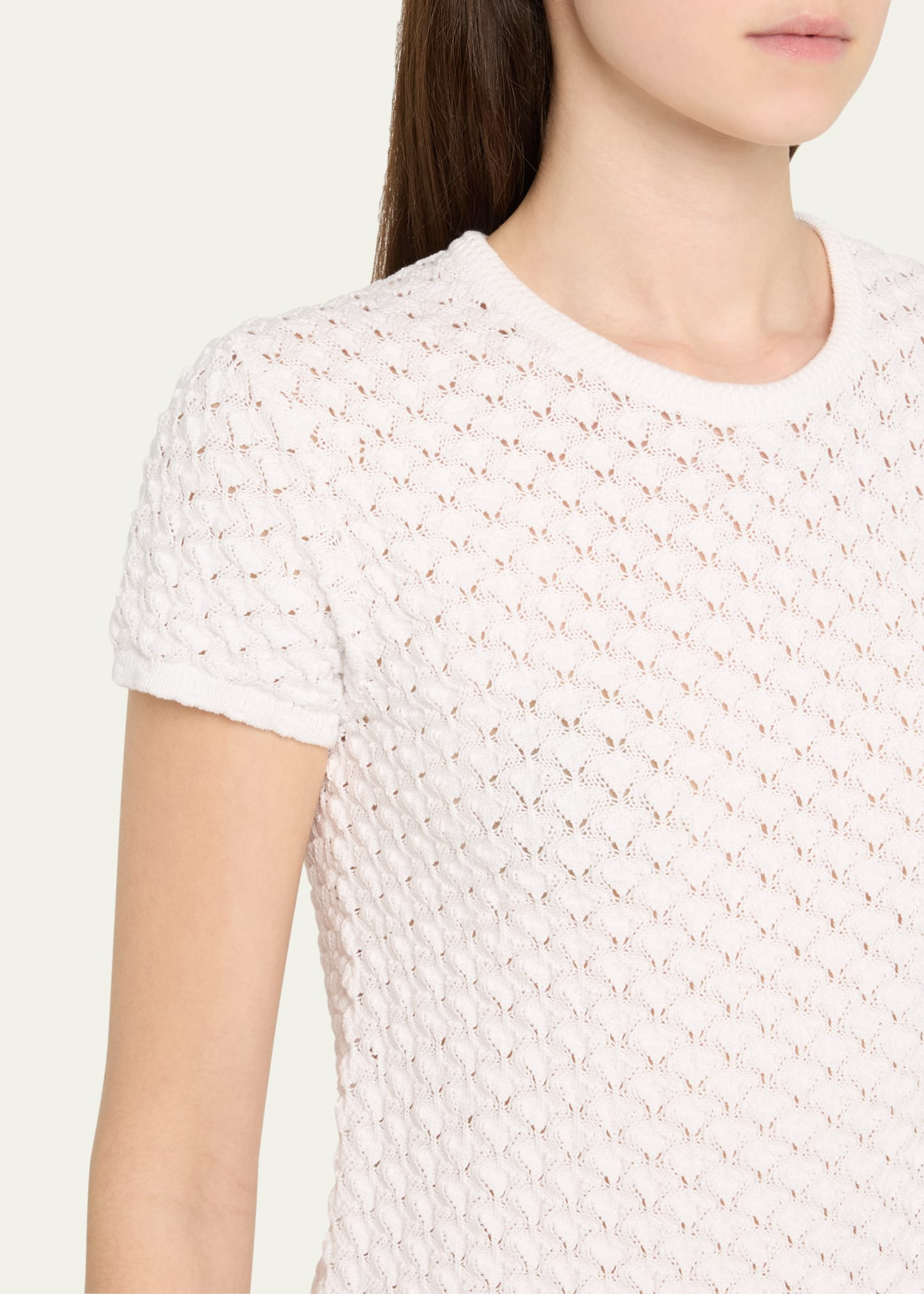 Quincy Short-Sleeve Crochet Top - 5