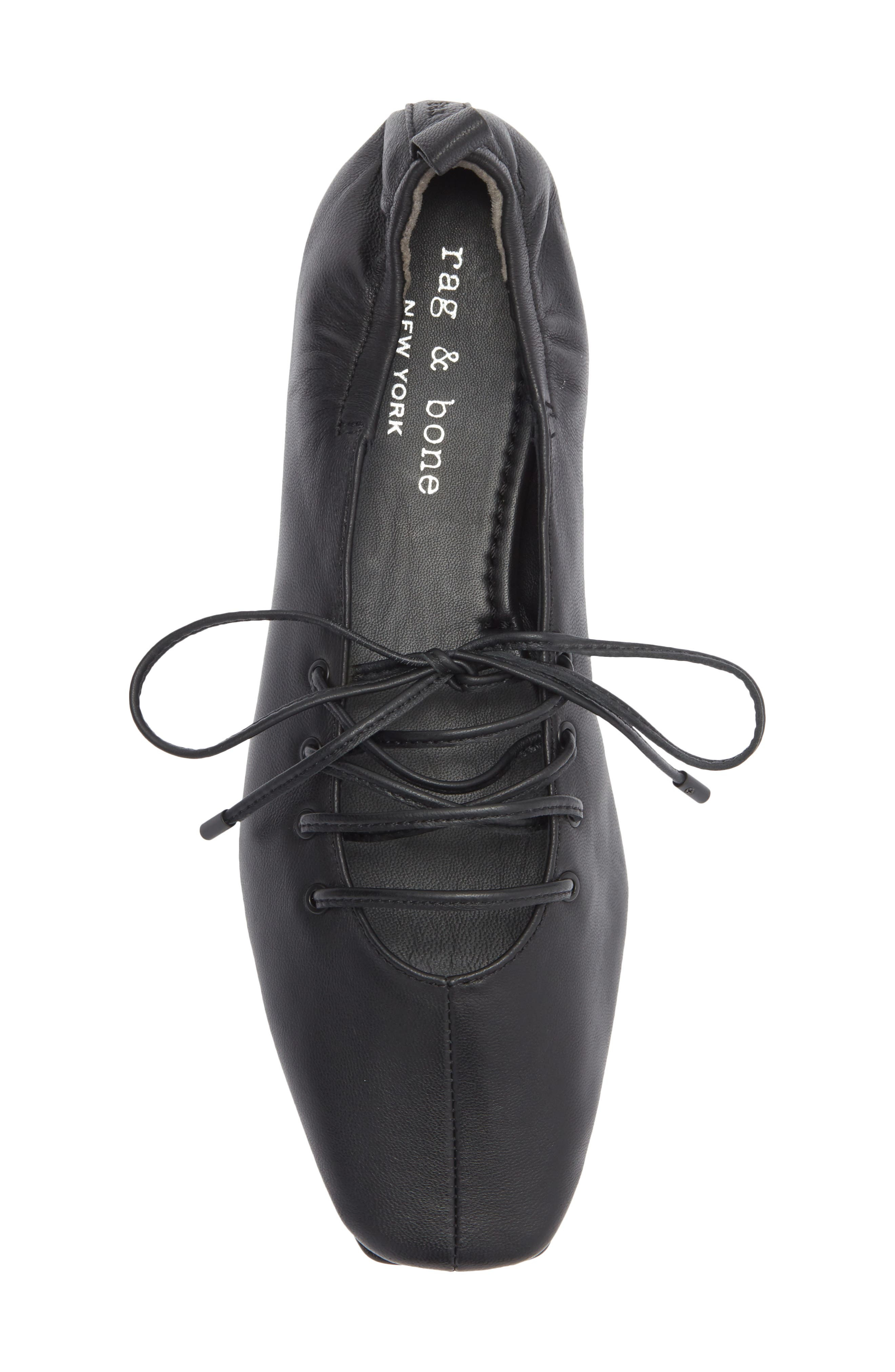 rag & bone Sophia Ballet Flat in Black at Nordstrom - 5