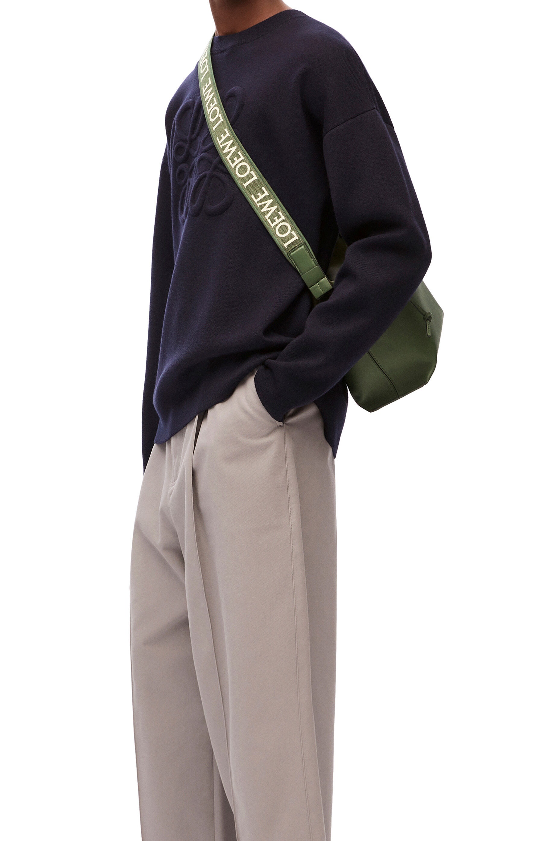 Small Cubi Crossbody bag in supple smooth calfskin and jacquard - 2