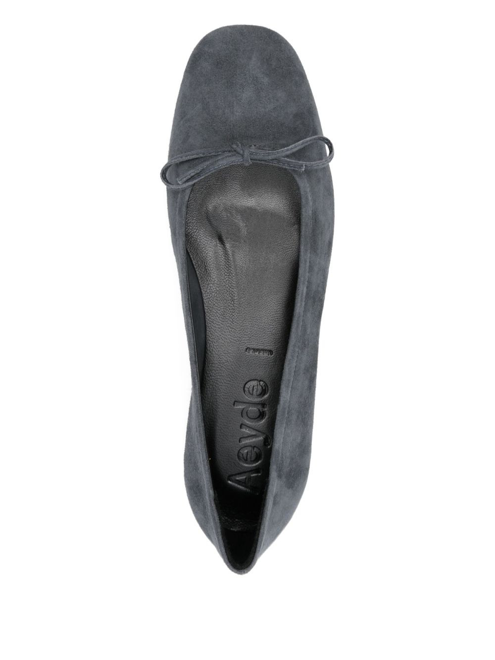 bow-detail square-toe flats - 4