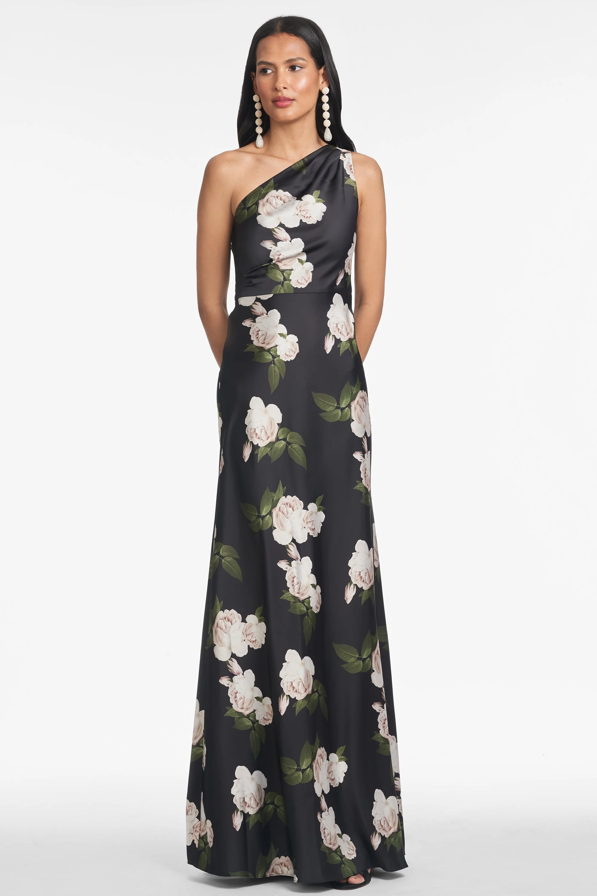 DELPHINE GOWN - OBSIDIAN BLOOMS - 1