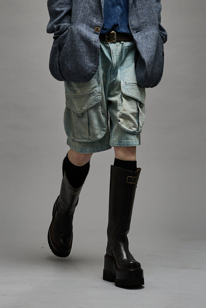 R13 MULTIPOCKET RELAXED SHORT - LENNON BLUE outlook