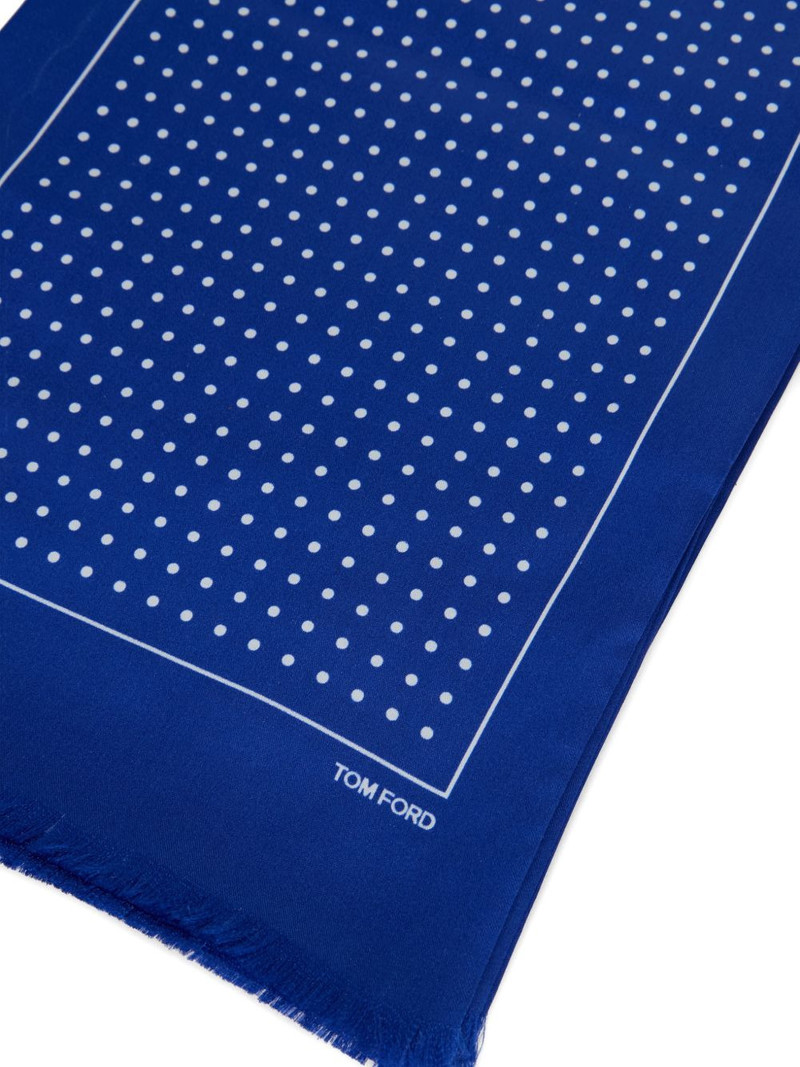 TOM FORD dotted fringed scarf outlook