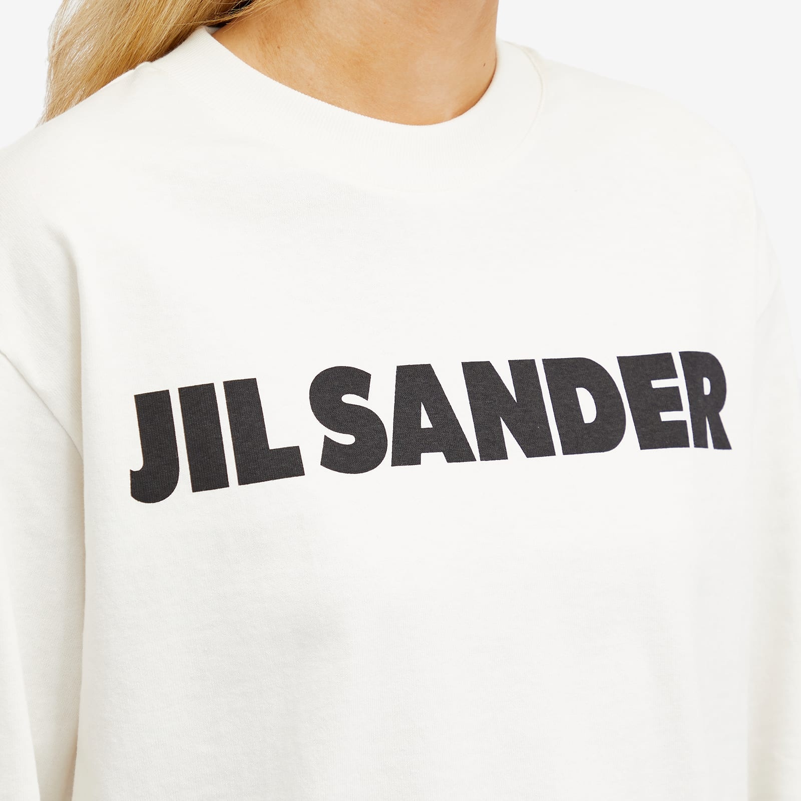 Jil Sander Long Sleeve Logo T-Shirt - 5