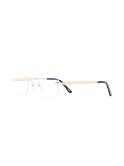 Cartier logo-engraved frameless glasses outlook