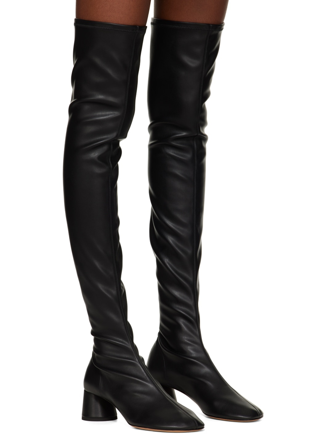 Black Glove Over-The-Knee Boots - 4