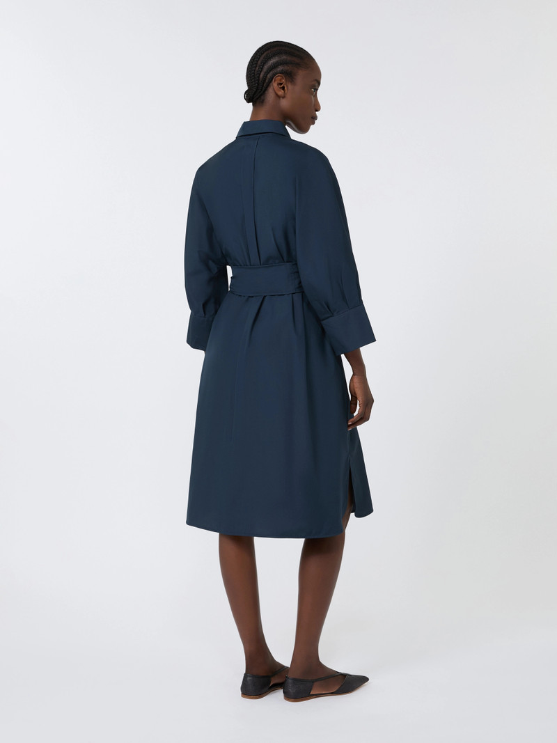 TABATA Cotton shirt dress - MIDNIGHTBLUE 4