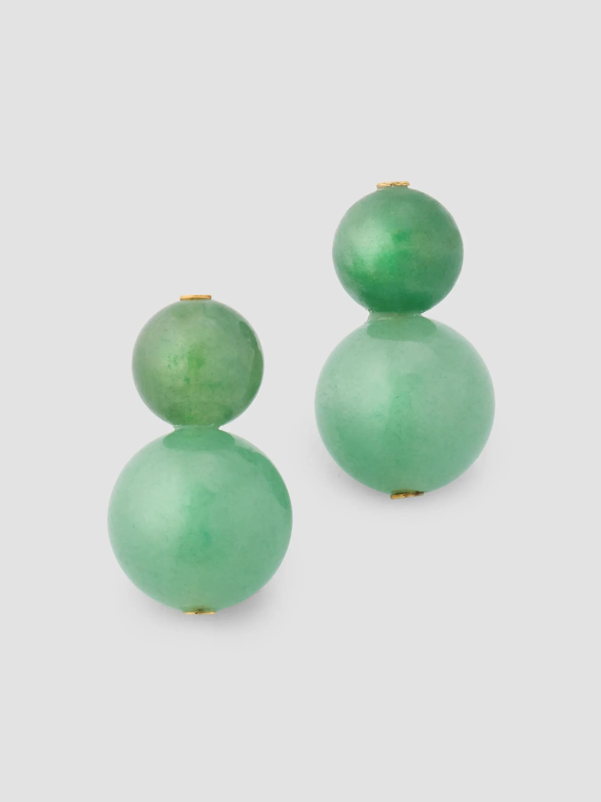 Women's Cara 18K-Gold-Plated & Aventurine Beaded Drop Earrings - Aventurine - 1