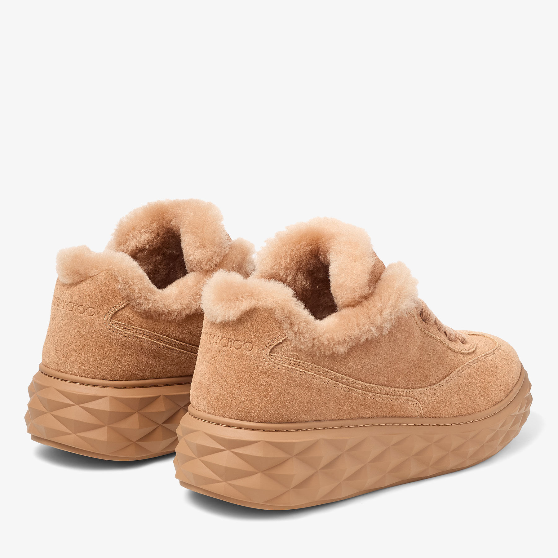 Diamond Maxi Retro M
Toffee Velvet Suede Low Top Trainers with Shearling - 5