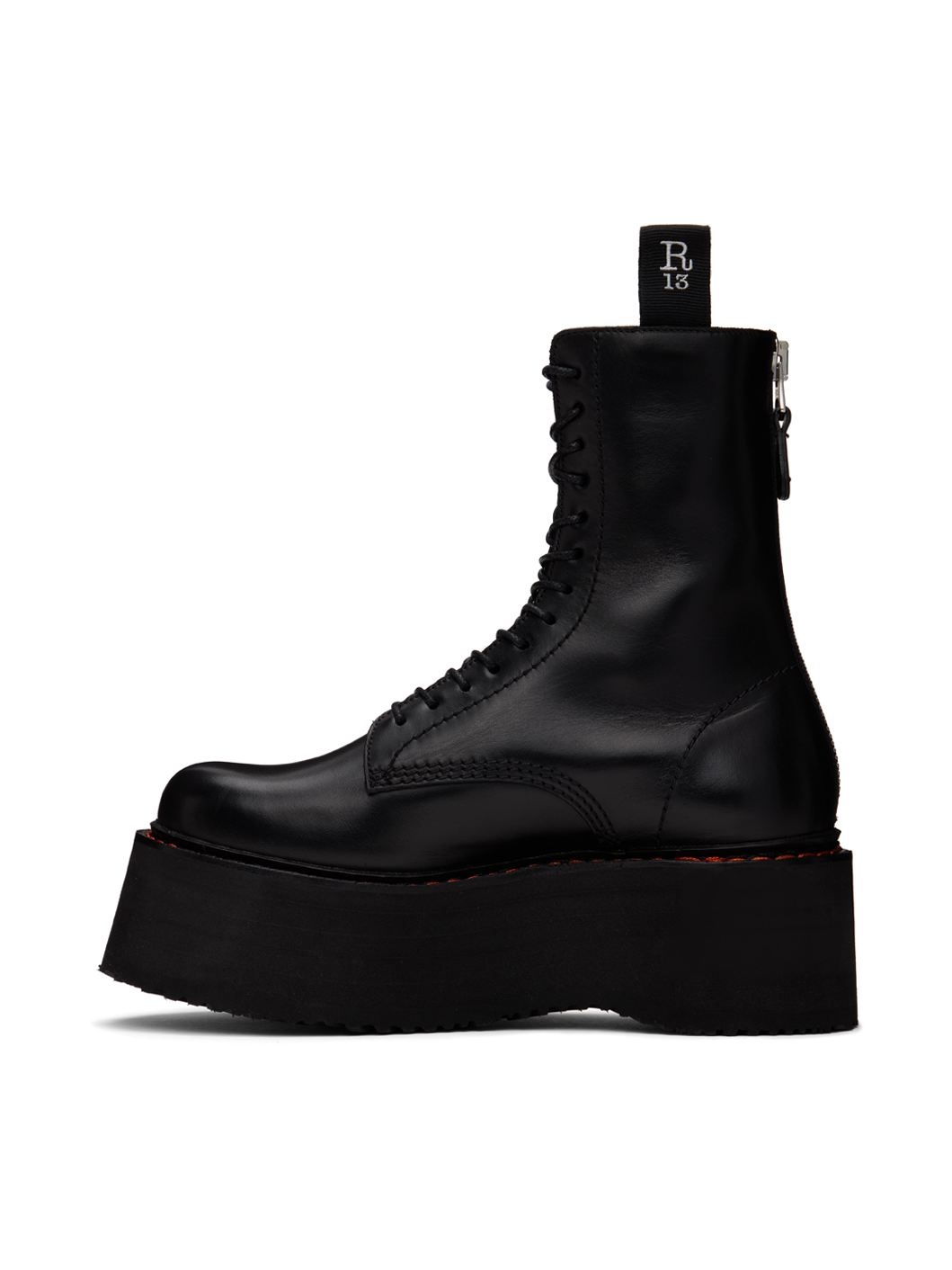 Black Double Stack Boots - 3