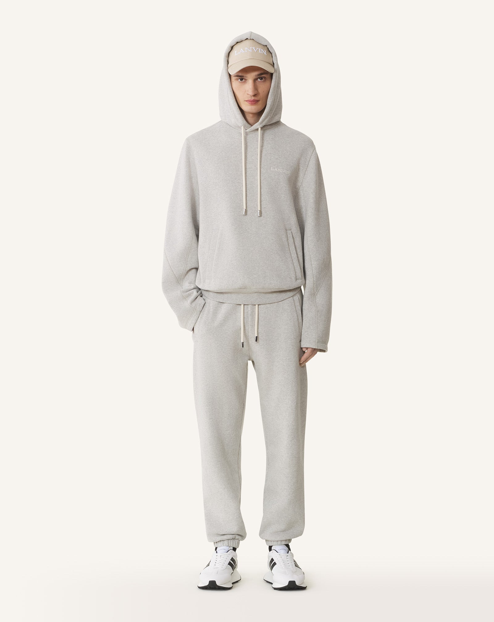 COTTON AND CASHMERE JOGGER PANTS - 2