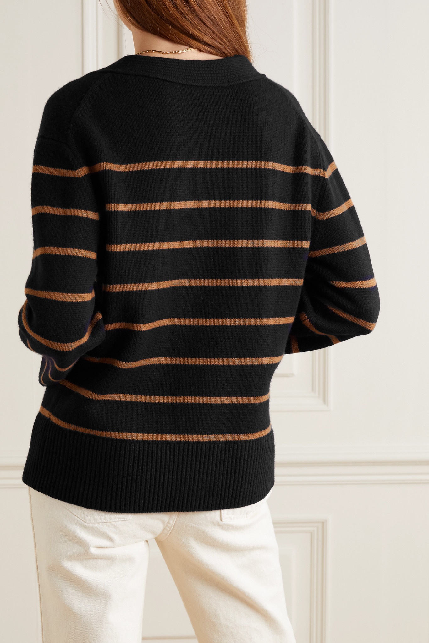 Striped wool and cashmere-blend cardigan - 3