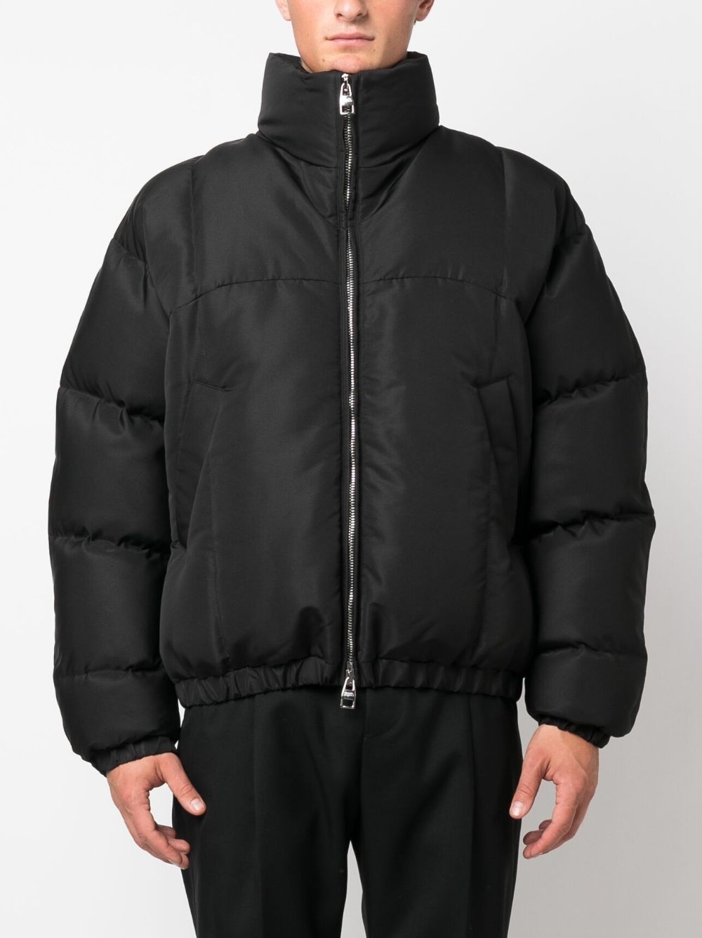 funnel-neck padded jacket - 3