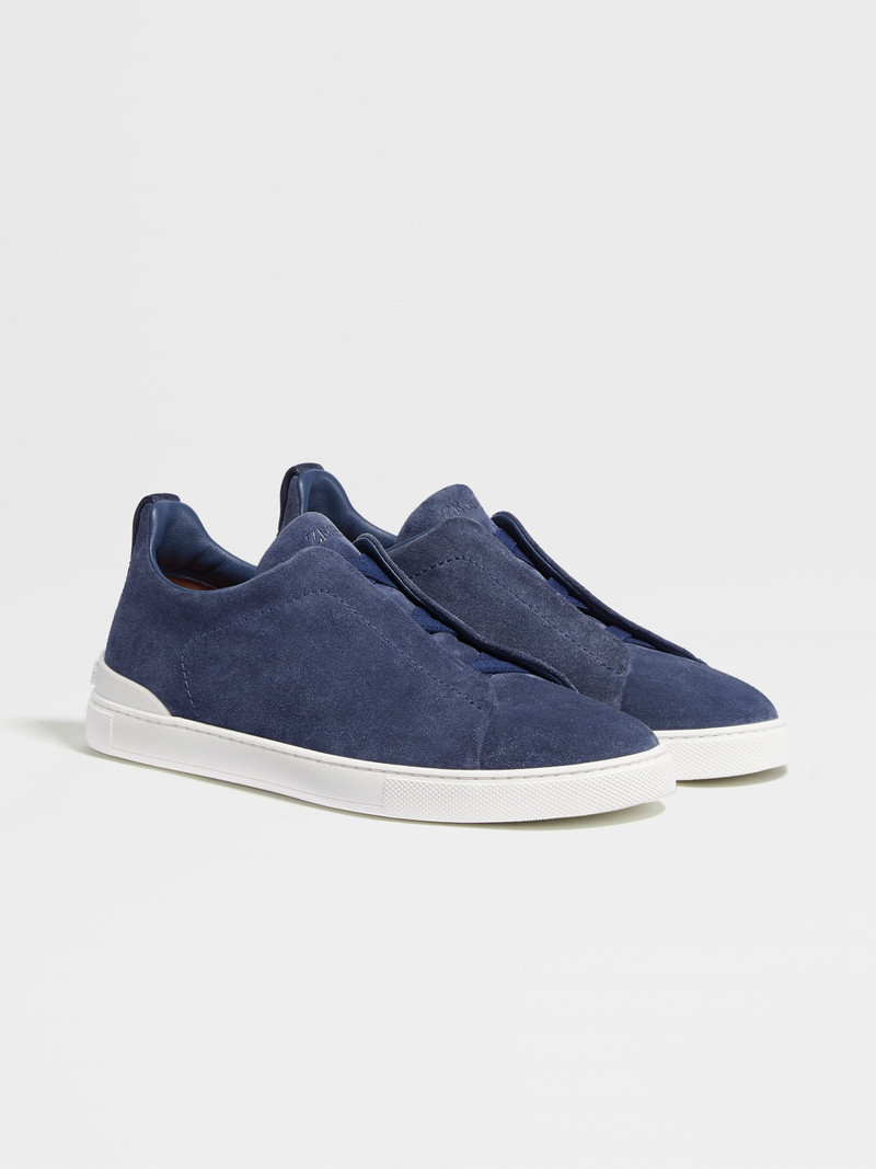 UTILITY BLUE SUEDE TRIPLE STITCH™ SNEAKERS - 1