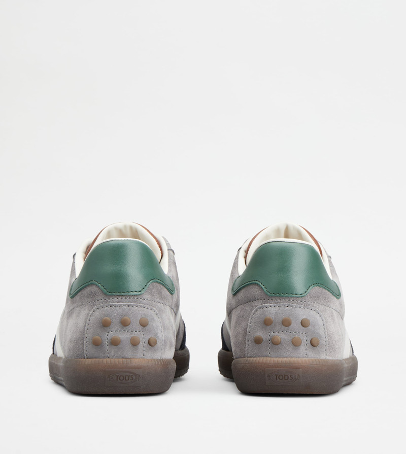 Tod's TOD'S TABS SNEAKERS IN SUEDE - BLUE, GREY, WHITE outlook