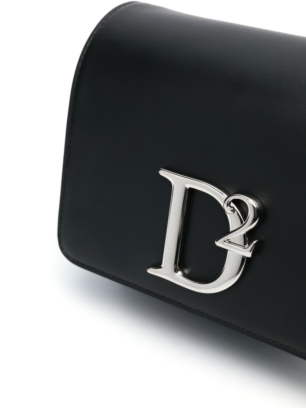 logo-plaque leather crossbody bag - 4
