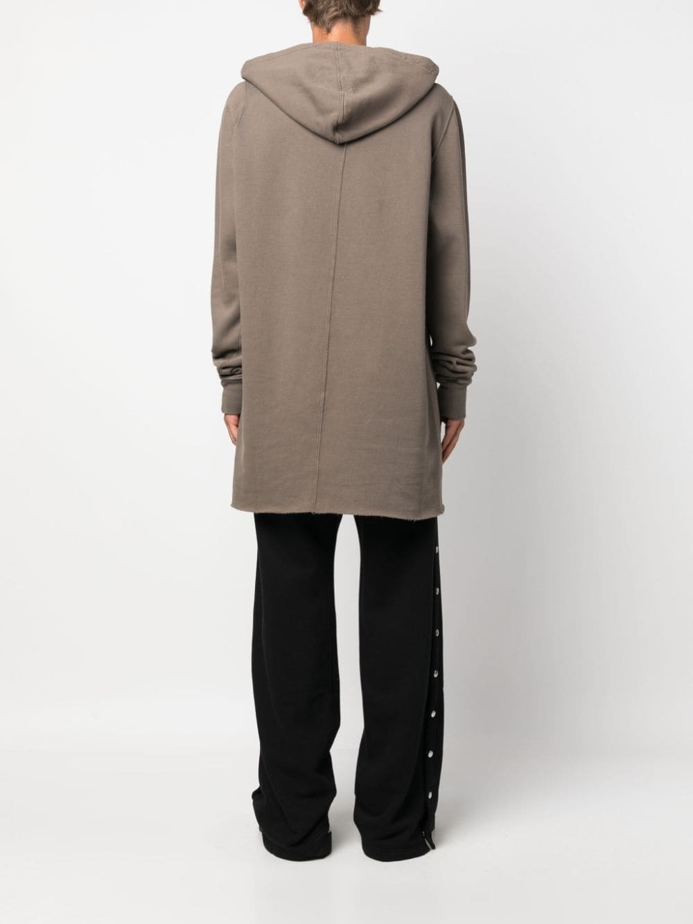 cut-out drawstring hoodie - 4
