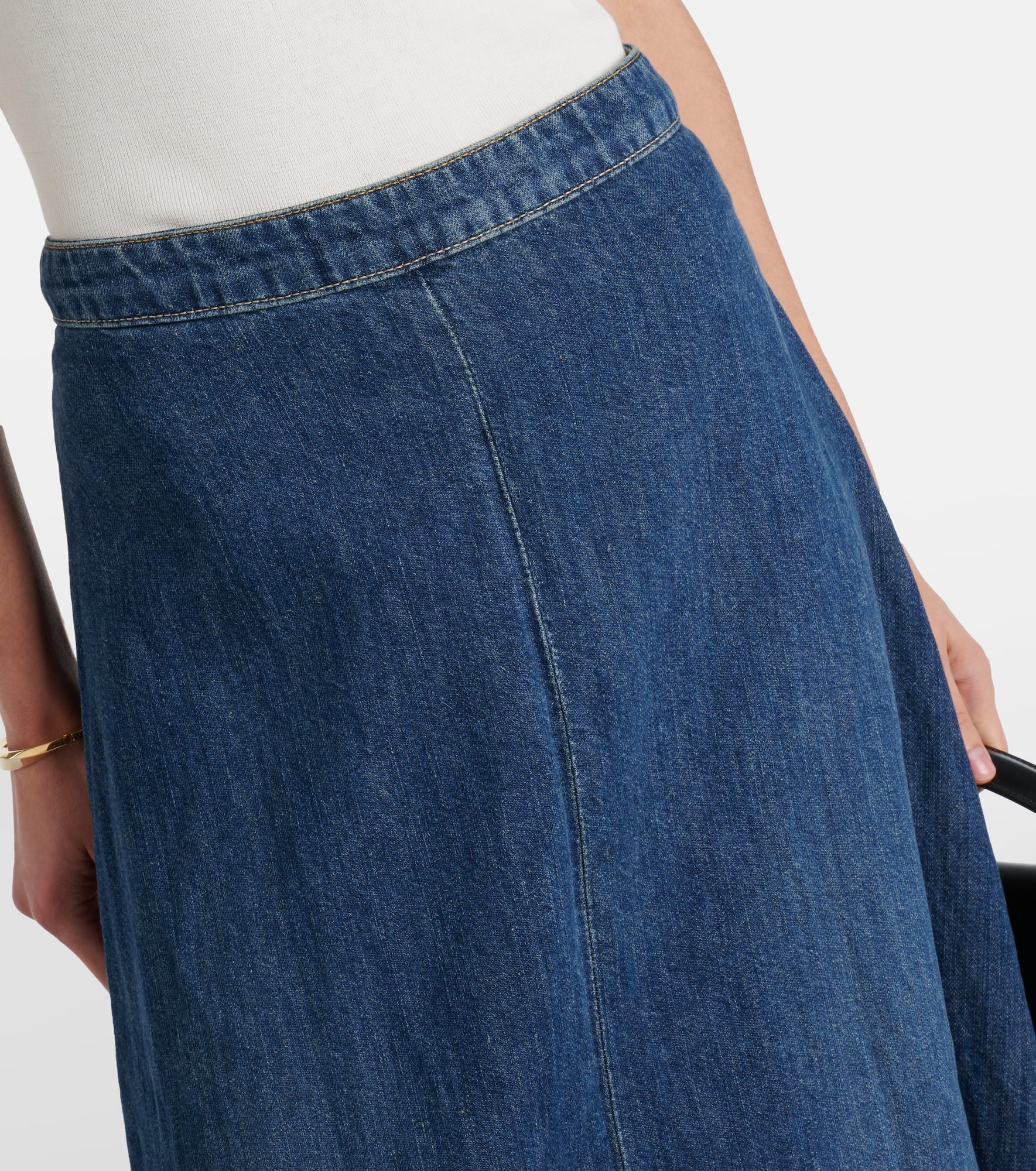 Astrid denim maxi skirt - 4