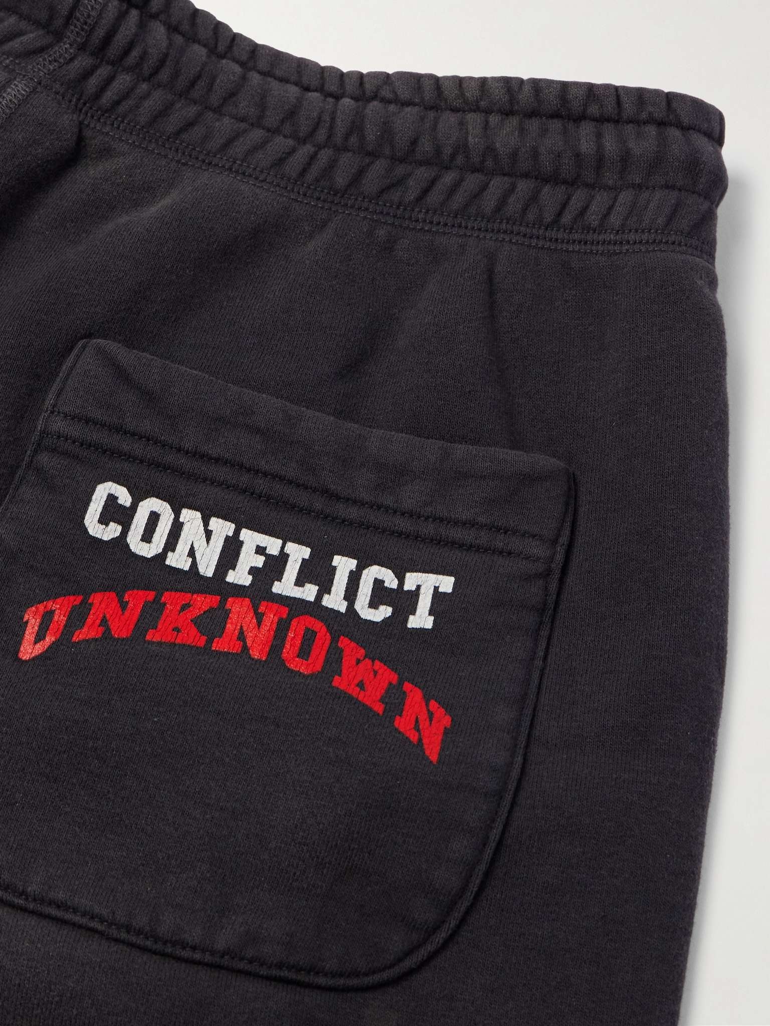+ Denim Tears Tapered Distressed Printed Cotton-Jersey Sweatpants - 5