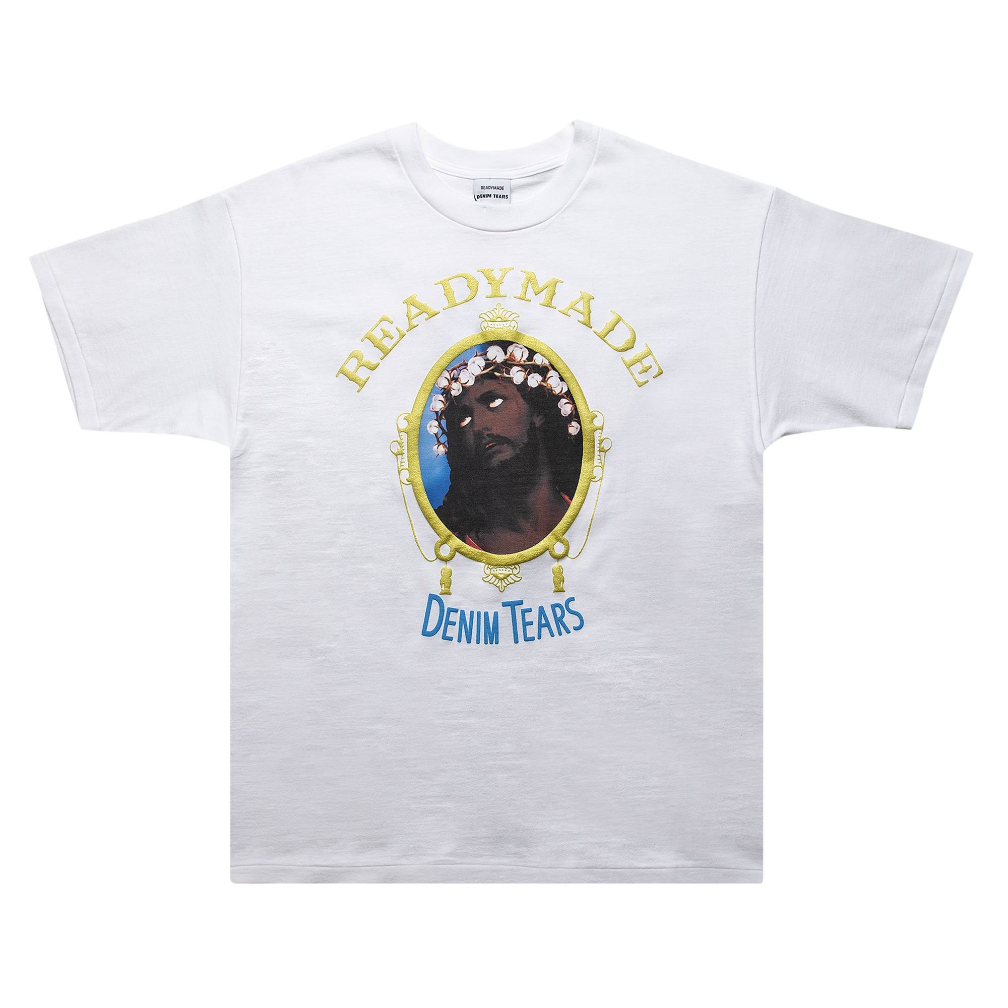 READYMADE x Denim Tears Cotton Wreath T-Shirt 'White' - 1