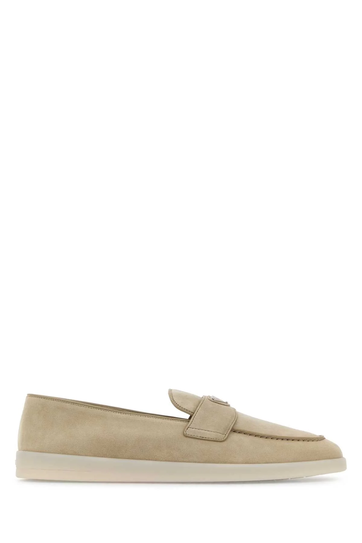 Prada Men Sand Suede Loafers - 1