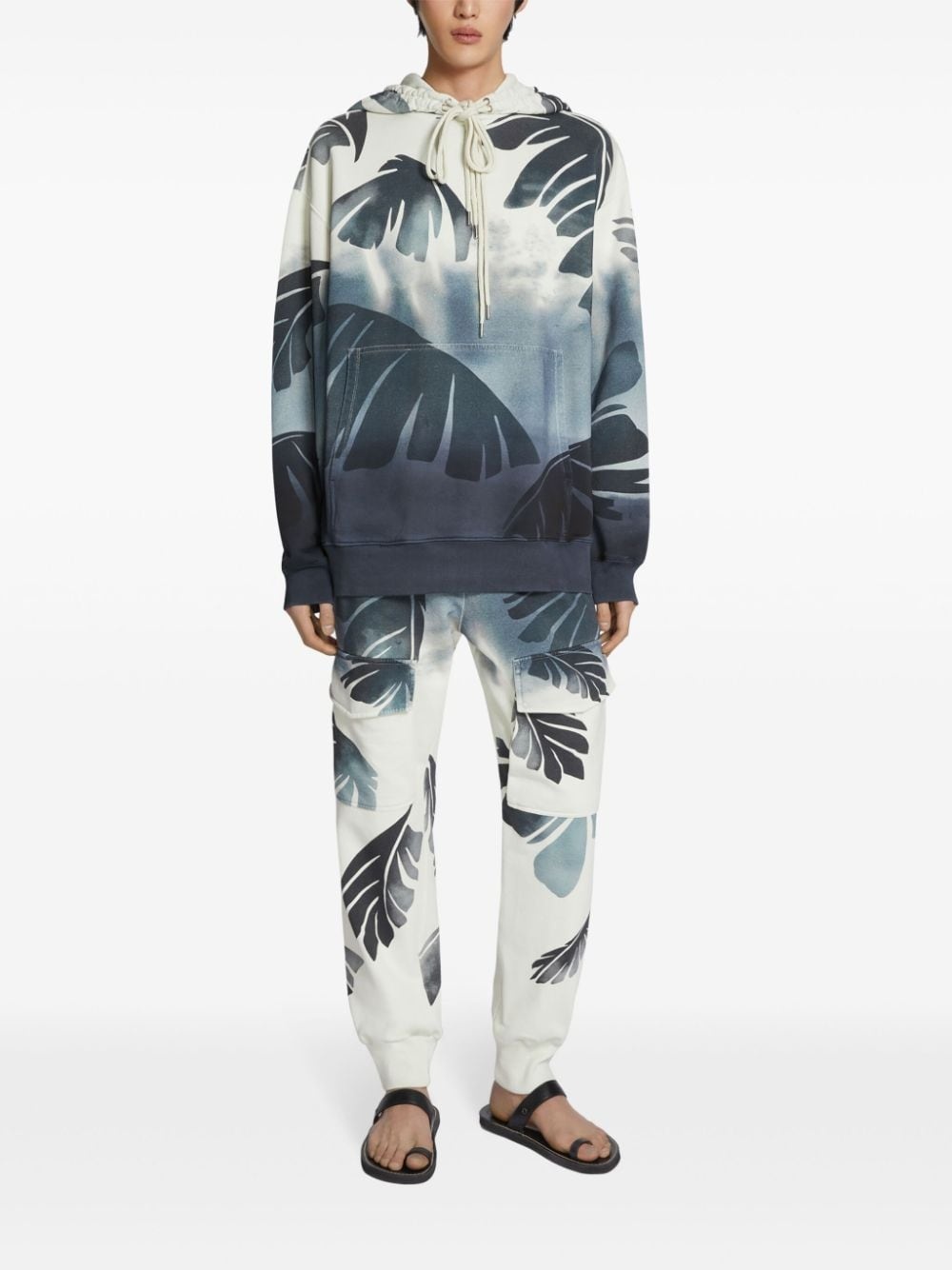 Palm print hoodie - 2