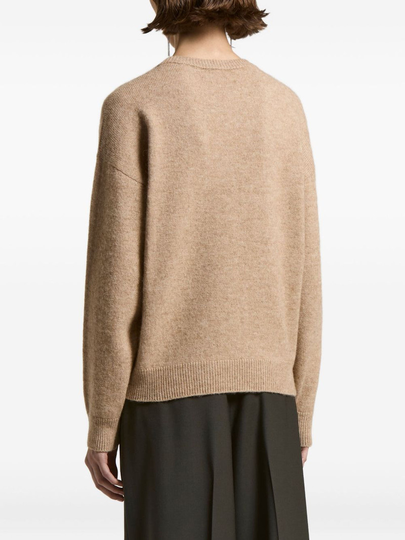 sequin-embellished diamond-pattern sweater 3