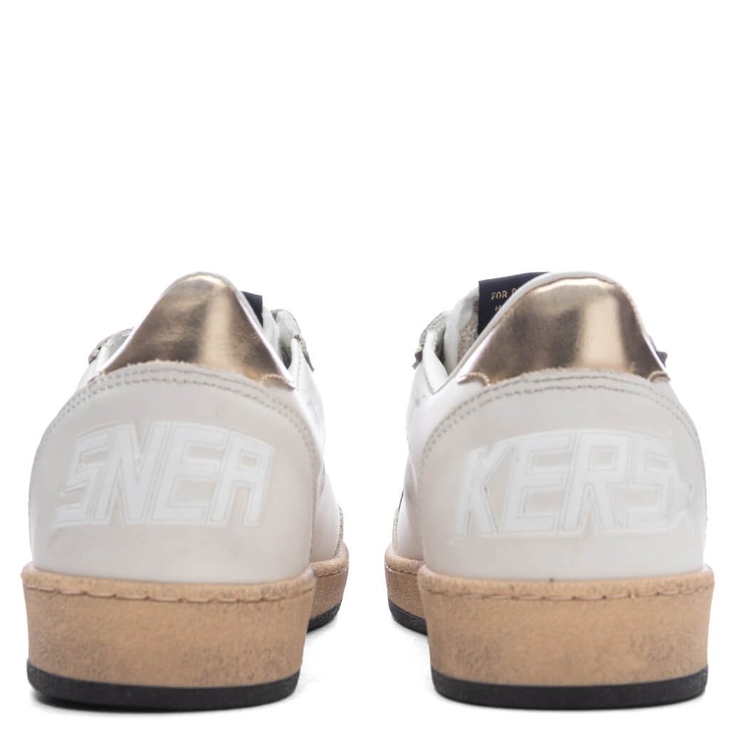 WOMEN'S BALL STAR NET SNEAKER - MILK/GOLD - 4