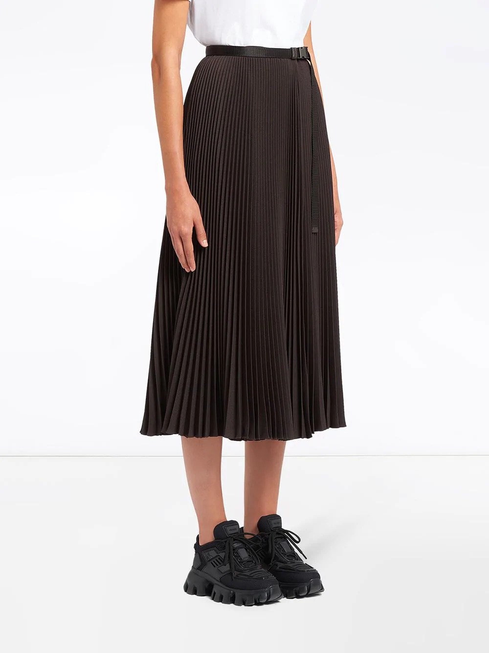 A-line pleated skirt - 3