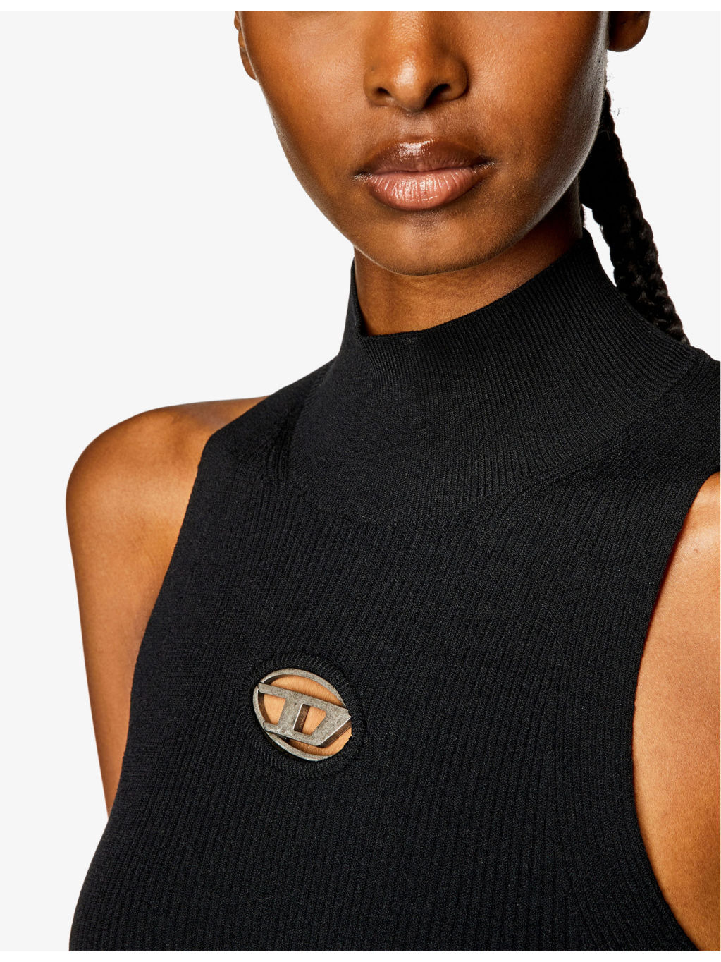 M-Onervax logo-plaque woven mini dress - 4