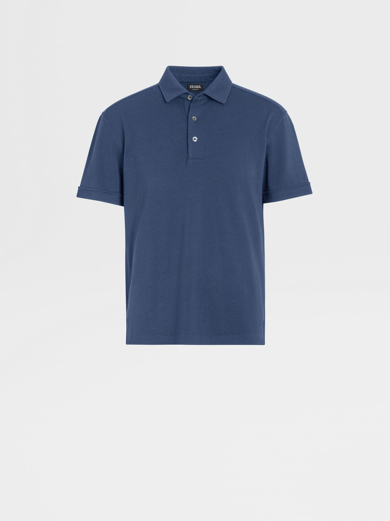 UTILITY BLUE 12MILMIL12 WOOL POLO SHIRT 1