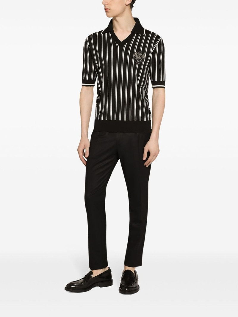 Dolce & Gabbana mid-rise wool chino trousers outlook