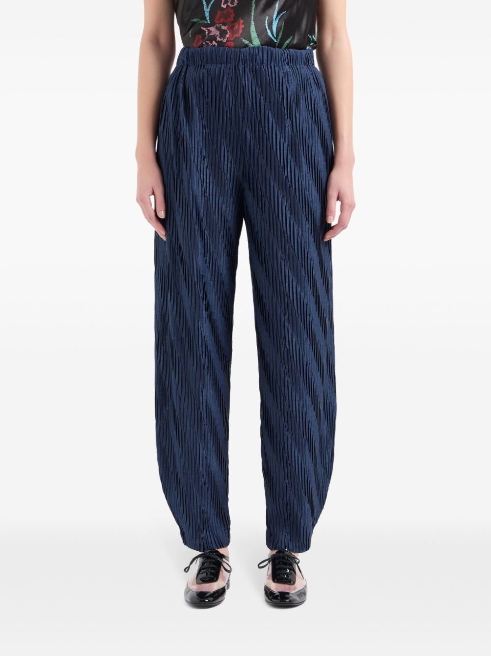 high-waist pleated trousers - 2