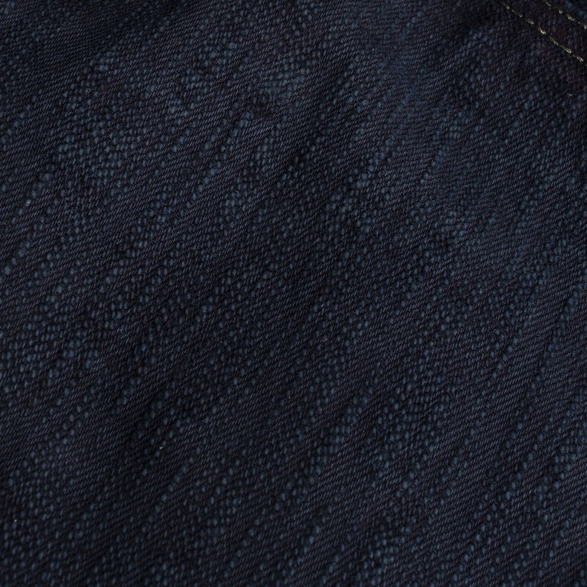IH-634S-SLBod 16oz Slubby Selvedge Denim Straight Cut Jeans - Indigo Overdyed Black - 12