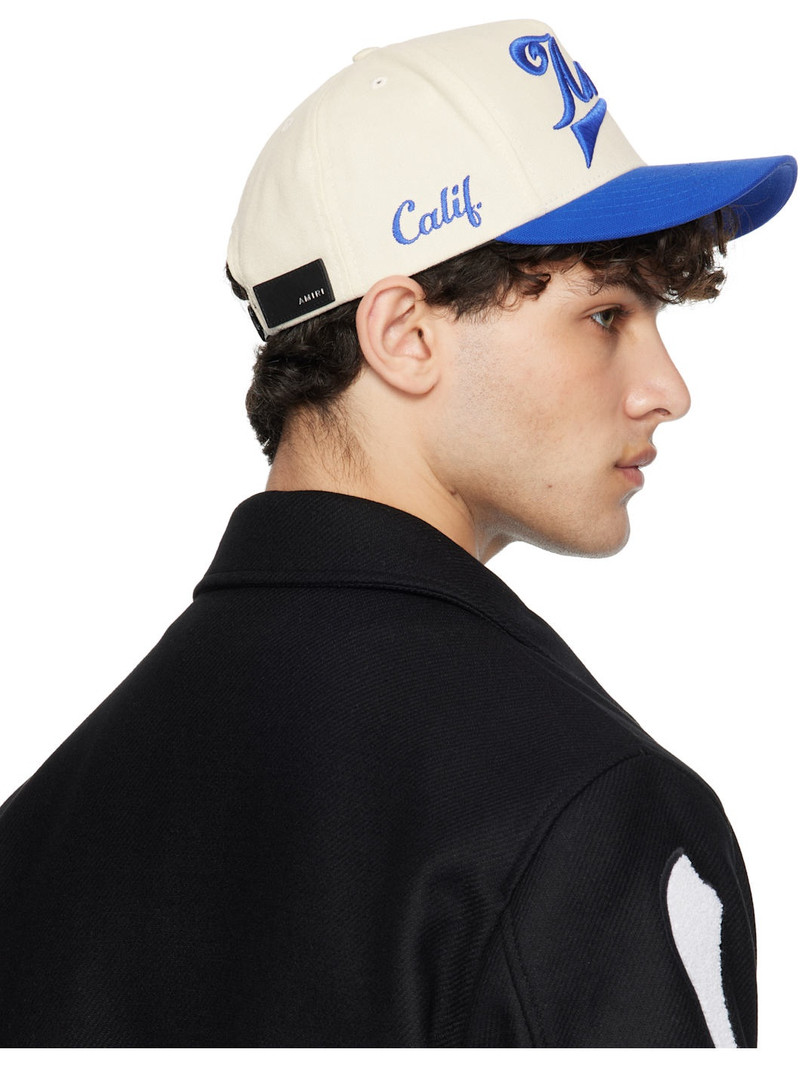 Off-White & Navy 'Amiri' Two Tone Canvas Cap 3